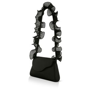 Badgley Mischka Sophia Ruffle Strap Shoulder Bag
